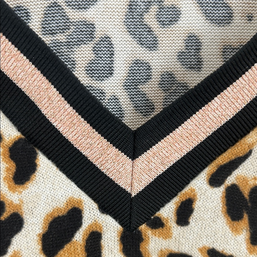 ⚜️ Leopard Print V-Neck Top - Picture 6 of 7